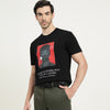 Relaxed Fit Round Neck Graphic Printed T-Shirt