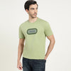 Relaxed Fit Round Neck Typography Printed T-Shirt