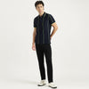 Regular Fit Polo Neck Stripes T-Shirt