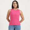 Round Neck Solid Top