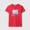 Boys Regular Fit Round Neck Printed T-Shirt