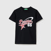 Regular Fit Round Neck Typographic Print T-Shirt
