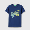 Regular Fit Round Neck Typographic Print T-Shirt