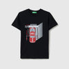 Boys Regular Fit Round Neck Graphic Print T-Shirt