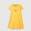 Girls Regular Fit Round Neck Solid Dress