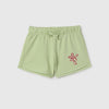 Girls Solid Regular Fit Shorts