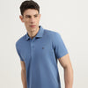 Regular Fit Polo Neck Solid T-Shirt