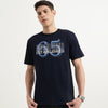 Boxy Fit Round Neck Printed T-Shirt