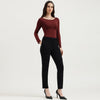 Women Solid Mid Rise Trousers