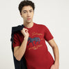 Regular Fit Round Neck Embroidered T-Shirt