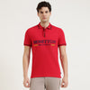 Relaxed Fit Polo Neck Solid T-Shirt