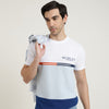 Regular Fit Round Neck Colourblocked Tshirt