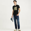 Regular Fit Round Neck Graphic Print T-Shirt
