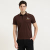 Relaxed Fit Polo Neck Solid T-Shirt