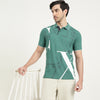 Regular Fit Polo Neck Printed T-Shirt