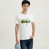 Regular Fit Round Neck Graphic Print T-Shirt