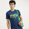 Regular Fit Round Neck Graphic Print T-Shirt