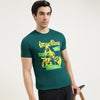 Regular Fit Round Neck Graphic Print Tshirt