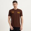 Relaxed Fit Round Neck Graphic Printed T-Shirt