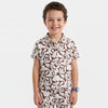 Boys Regular Fit Polo Neck Printed T-Shirt