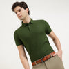 Regular Fit Polo Neck Solid T-Shirt
