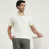 Relaxed Fit Polo Neck Solid T-Shirt