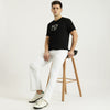 Men Relaxed Fit Round Neck Printed T-Shirt