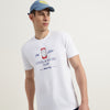 Relaxed Fit Round Neck Typography Printed T-Shirt