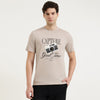 Relaxed Fit Crew Neck Graphic Print T-Shirt