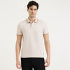 Relaxed Fit Polo Neck Solid T-Shirt
