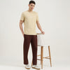 Relaxed Fit Mid Rise Solid Trackpants