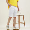 Comfort Mid Rise Solid Shorts