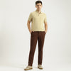 Men Relaxed Fit Solid Mid Rise Trousers