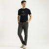Men Relaxed Fit Solid Mid Rise Trousers