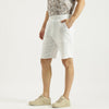 Men Comfort Fit Solid Mid Rise Shorts
