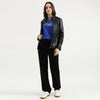 Women Solid Straight Fit High Waist Denim-Stay Black Jeans