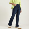 Bootcut Fit High Rise Solid Jeans