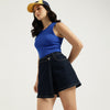 Solid Regular Fit Skorts