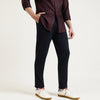 Relaxed Fit Solid Trousers