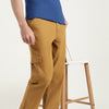 Comfort Fit Mid Rise Solid Cargo Pant