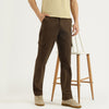 Men Solid Comfort Fit Cargo Pants