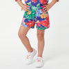 Girls Floral Regular Fit Slub Shorts