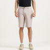 Solid Slim Fit Chino Shorts