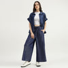 Women Solid Wide Leg Fit Trousers