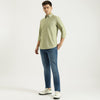 Men Straight Fit Solid Mid Rise Jeans