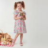 Girls Regular Fit Round Neck Floral Dress