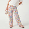Girls Regular Fit Mid Rise Printed Trousers