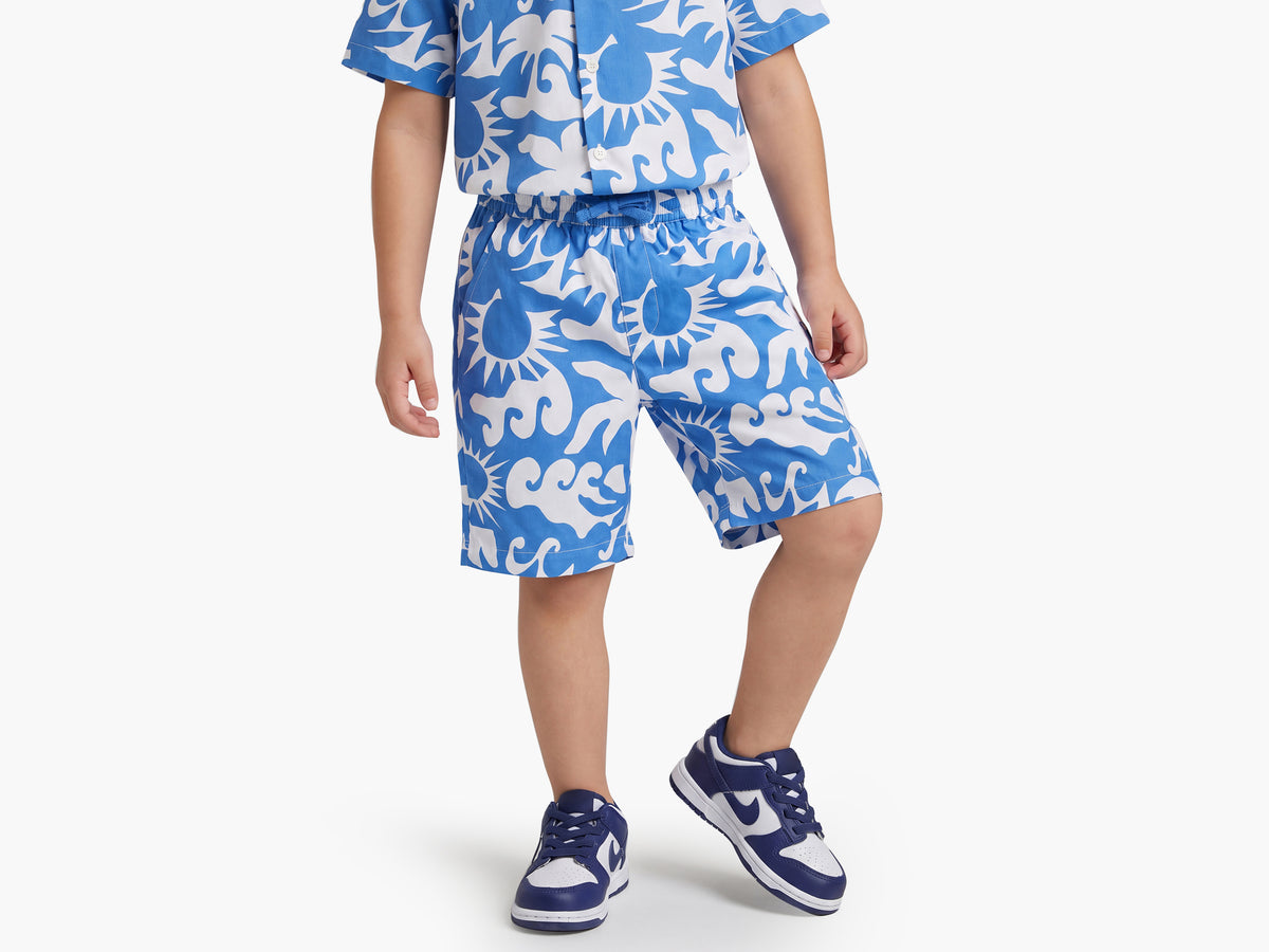 Boys Printed Regular Fit Summer Shorts