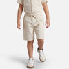 Boys Regular Fit Mid Rise Patterned Shorts