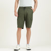 Comfort Fit Mid Rise Solid Shorts
